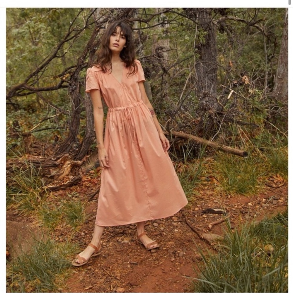 Christy Dawn Peach Midi Dress